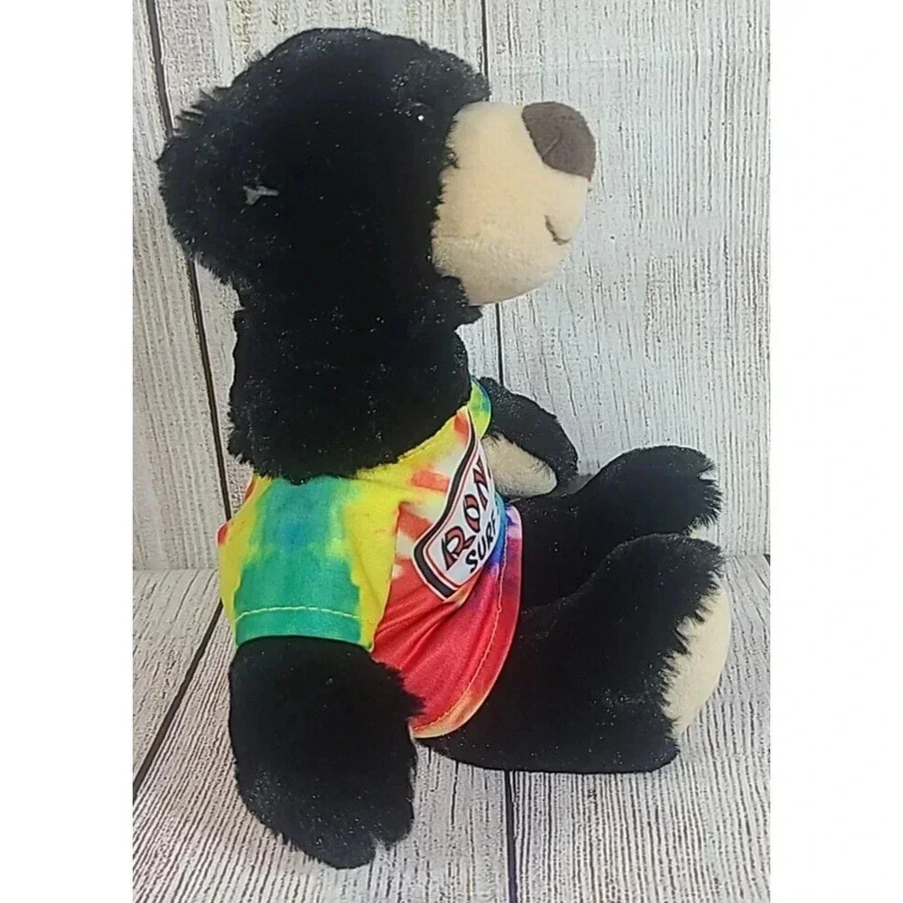 Soft Stuff Plush Ron Jon Surf Shop Teddy Bear Stuffed Animal Black 10.5